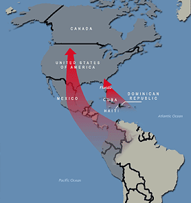 Mixed migration in the Americas
