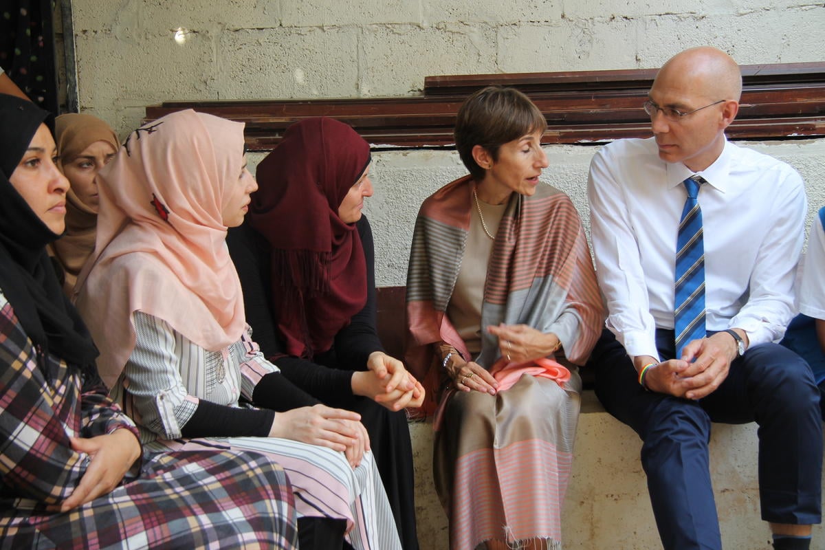 Lebanon. UNHCR Assistant High Commissioner for Protection, Volker Türk, visits Syrian refugees