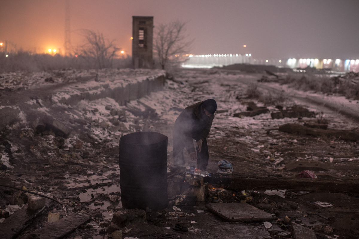 Serbia. Refugees stuck in transit