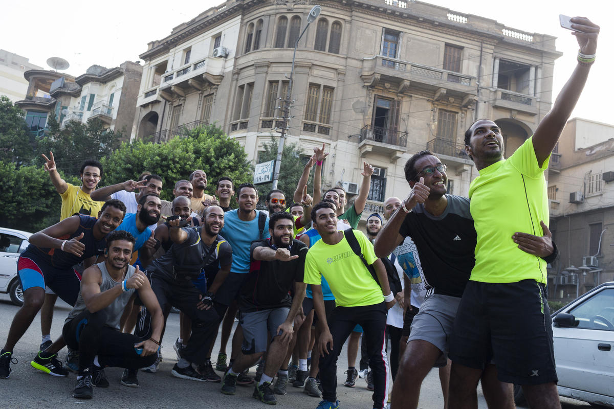 Egypt. Once he ran for his life, now running is Somali refugee's passion