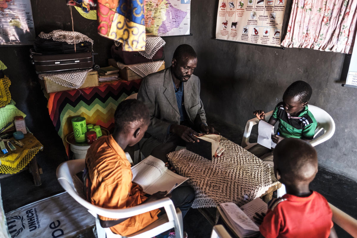 Ethiopia. South Sudanese teacher sets sights on university for his children