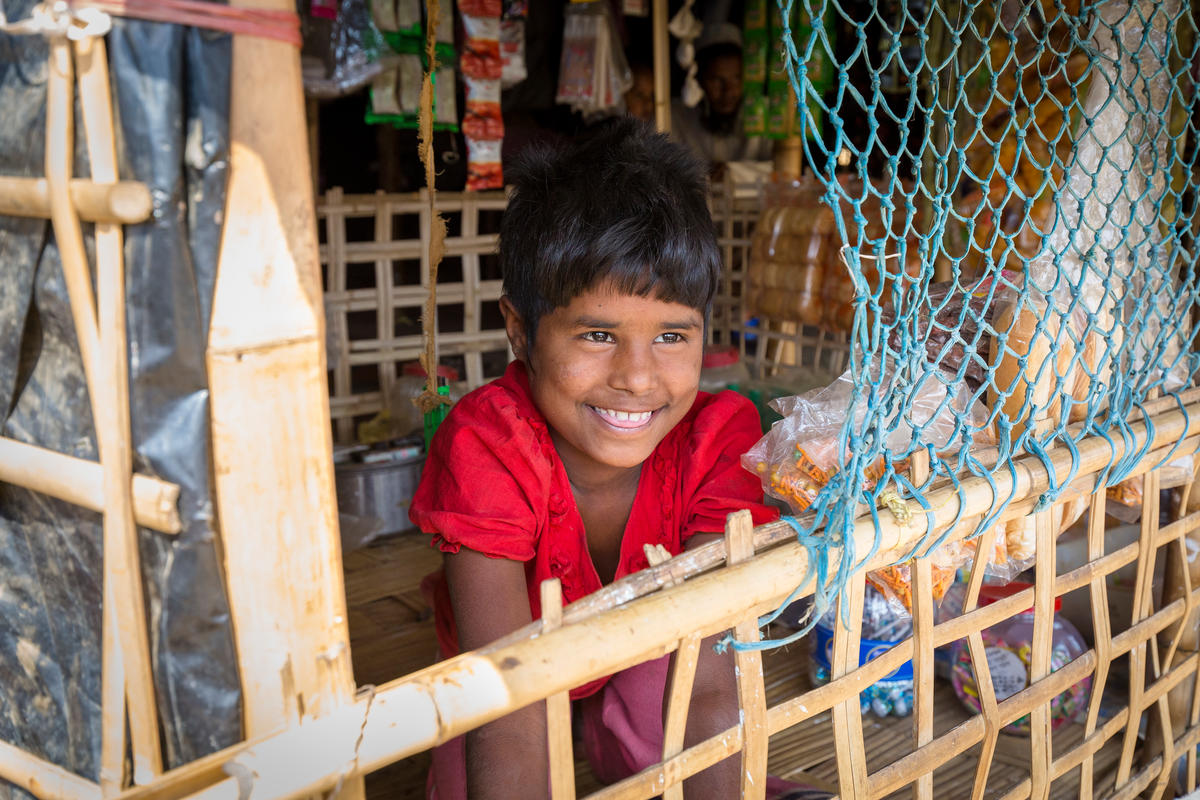 Bangladesh. Rohingya refugees adjust to life in camp