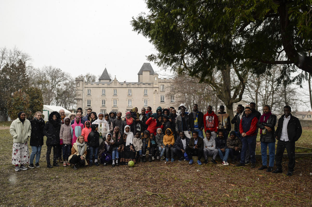 France.A Village opens homes for refugees