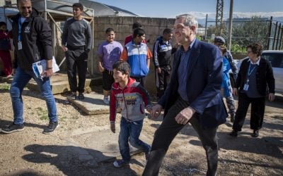 De Hoge Commissaris voor de Vluchtelingen roept op tot blijvende steun aan Libanon