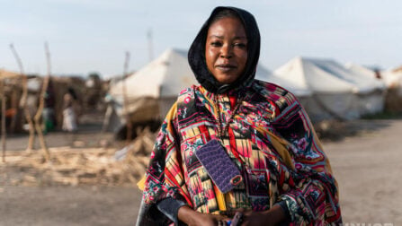 Habiba Shoaib, représentante de sa communauté et personne déplacée interne originaire de l'Etat du Nil Bleu au Soudan.