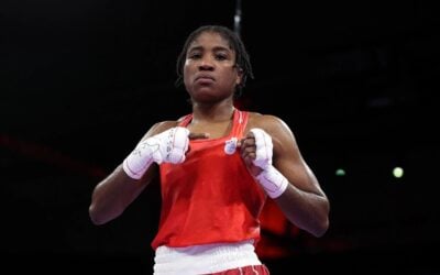 Cindy Ngamba wint eerste medaille ooit voor het Olympisch Vluchtelingenteam