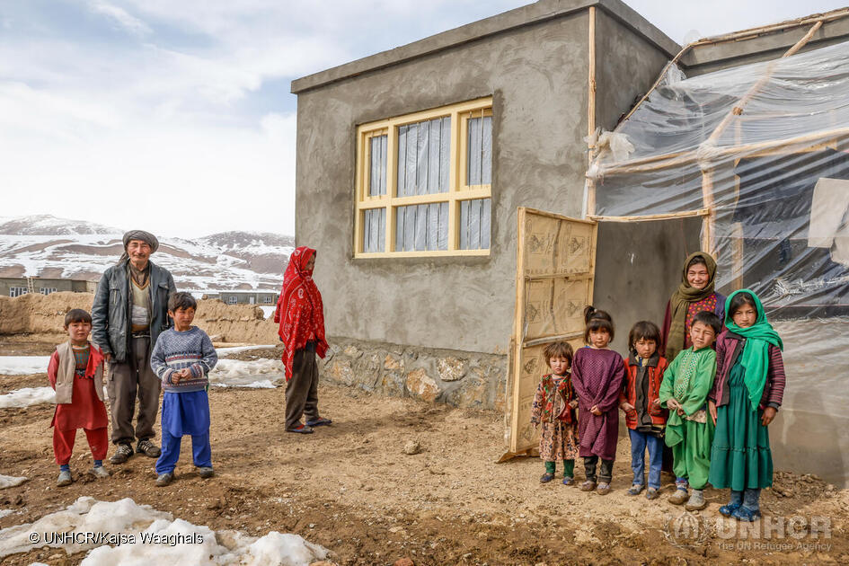 Afghanistan. In the remote village of Qala-e-Sabzi several households have been provided with new shelters and traditional heaters