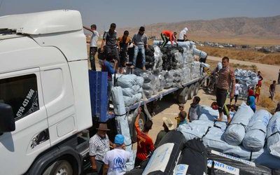 Η Ύπατη Αρμοστεία σε μεγάλη αεροπορική, οδική και θαλάσσια επιχείρηση ανθρωπιστικής βοήθειας στο βόρειο Ιράκ