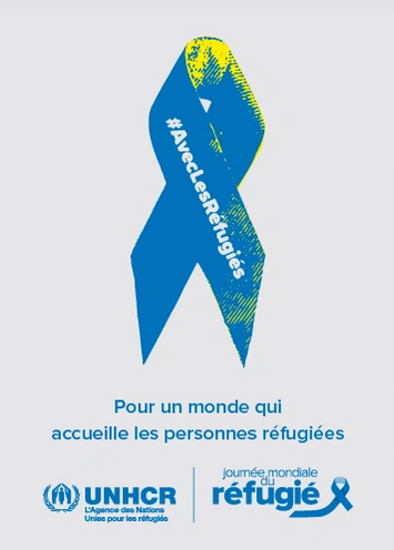World Refugee Day poster - #WithRefugees