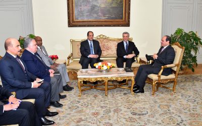 المفوض السامي يلتقي الرئيس المصري والأمين العام لجامعة الدول العربية