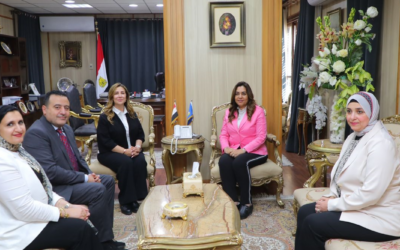 The Governor of Damietta receives a delegation from UNHCR to discuss ways of cooperation to support refugees