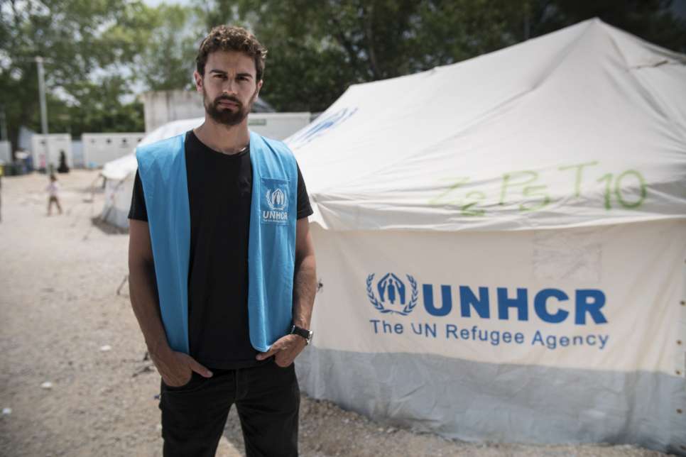 UNHCR High Profile Supporter Theo James visits Greece