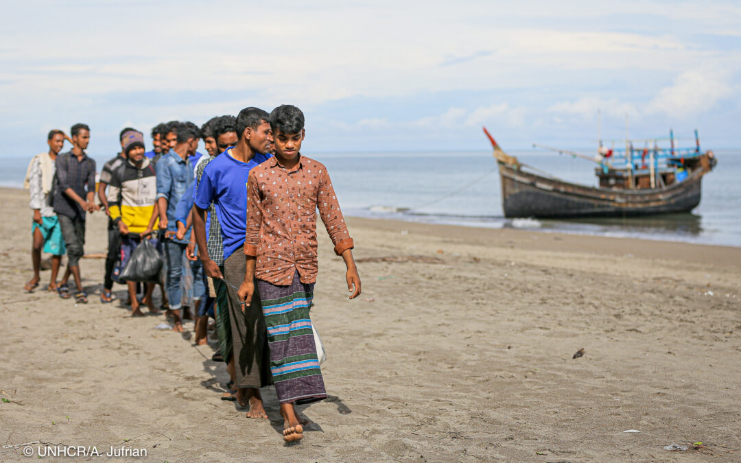 November 2022, Pendaratan 2 Kapal Berpenumpang Pengungsi Rohingya di Aceh Utara