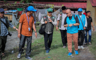 NU Care-LAZISNU Visit with UNHCR to Rohingya Refugee Shelter in Pidie, Aceh