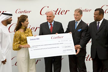 Cartier charity gives UNHCR grant for education and sport in