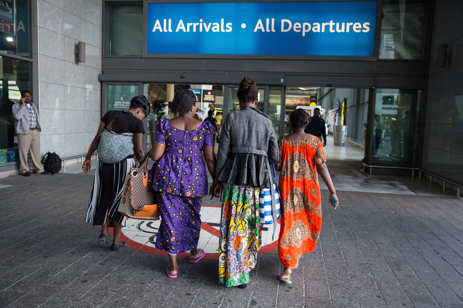 South Africa. Congolese refugees resettled to France