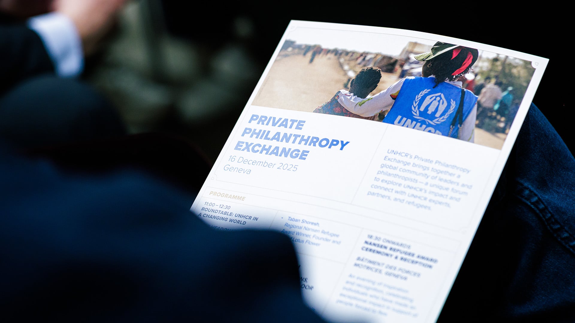 Switzerland. Roundtable "UNHCR in a Changing World" , Private Philanthropy Exchange, UNHCR HQ in Geneva