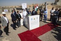 The KRG Minister of Interior and UNHCR lay the foundation stone of the new registration centre in Baharka