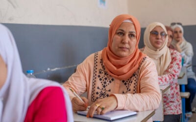 Language classes open doors for refugee teachers to connect with students and the local community 