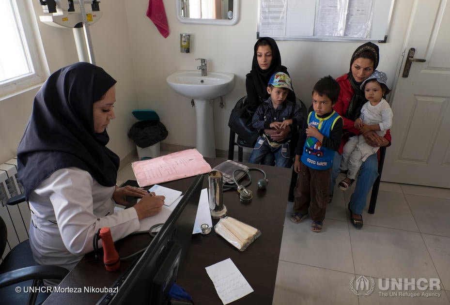 Iran. Afghan refugees in the Savojbolagh in Alborz Province