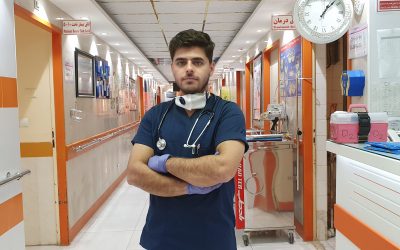 پرستار پناهنده در خط مقدم مقابله با ویروس کرونا در ایران