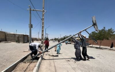 Solar Streetlights Lead the Way to Safety for Refugees in Iran