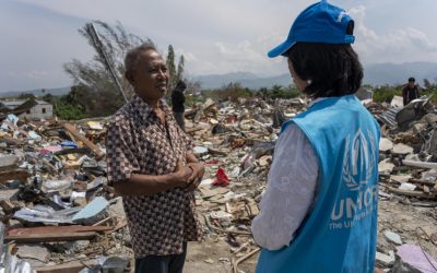 L’UNHCR porta aiuti ai sopravvissuti del terremoto in Indonesia