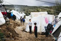 Le condizioni di vita dei richiedenti asilo a Moria, Grecia