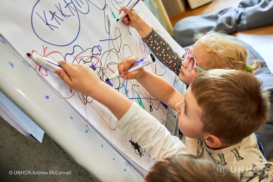 Romania. Art therapy for Ukrainian refugee children