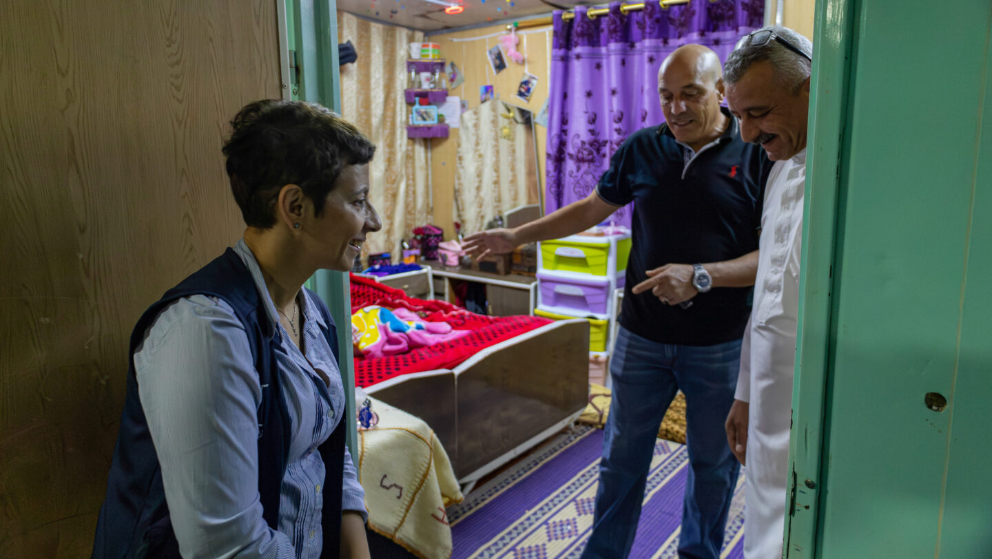 Jordan. EU Ambassador to Jordan, Ro’ya TV correspondent spend a night with refugees in Zaatari Camp.