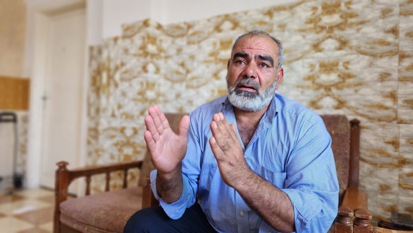 Jordan. Mohammad Al Ghazali, 47 year-old Syrian refugee in Jordan and former taxi driver.