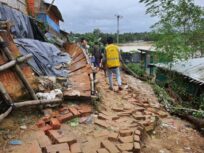 バングラデシュのロヒンギャ難民キャンプ、洪水被害が拡大