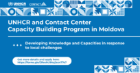 Apply to UNHCR and Contact Center Capacity Building Program in Moldova