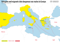 Vidusjūras krīze 2015. gada sešos mēnešos: augstākais pieredzētais bēgļu un migrantu skaits