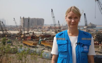 Svenska UNHCR-arbetaren Karolina rapporterar direkt från Stormen Norma som slagit hårt mot Libanon