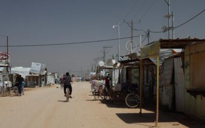 Syrische vluchtelingen in kampen in Jordanië passen zich aan aan het leven in lockdown
