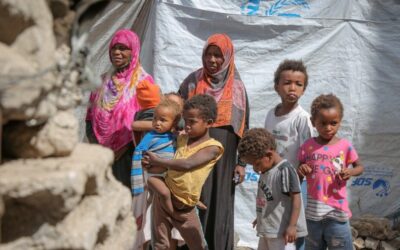 Ontheemde Jemenieten ontvluchten gevechten en lopen ernstig risico op honger