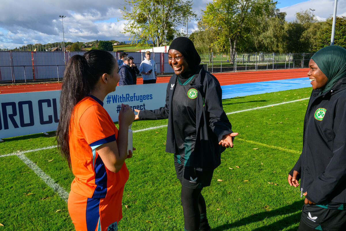 Switzerland. The 2024 UNITY EURO CUP taking place in Nyon, with national football teams made up of refugee and amateur players