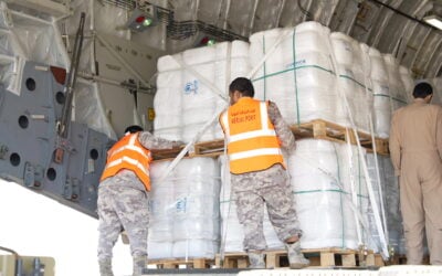 UNHCR, State of Qatar airlift emergency aid to Lebanon