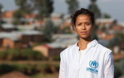 Actress Gugu Mbatha-Raw meets refugees in Rwanda with UNHCR, the UN Refugee Agency