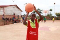 Refugee children learn and grow through playing sports in Mahama camp
