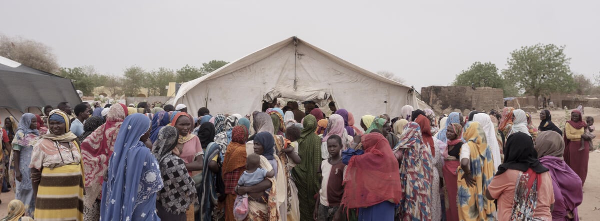 Chad. Sudanese refugees