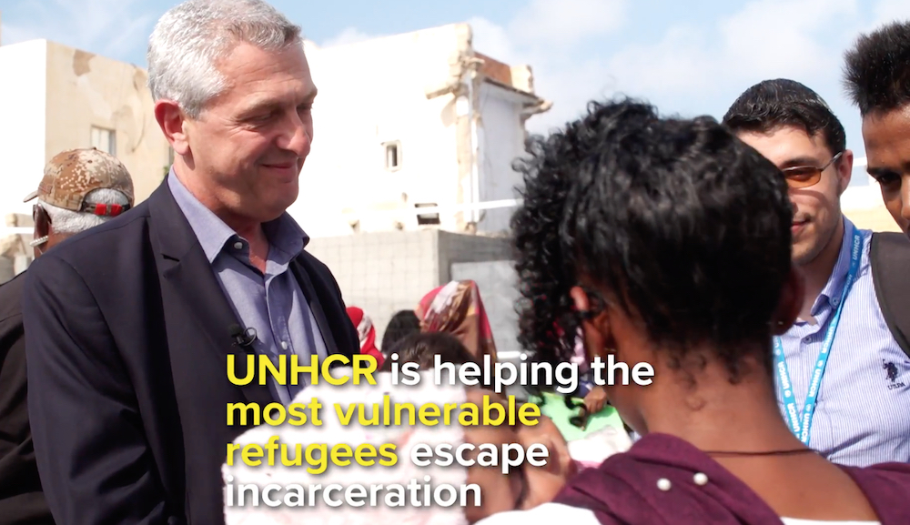 Vulnerable Refugees Evacuated From Libya During Visit Of UNHCR Head | UNHCR