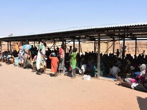 Sudan. Registration of new South Sudanese arrivals at Al Waral site