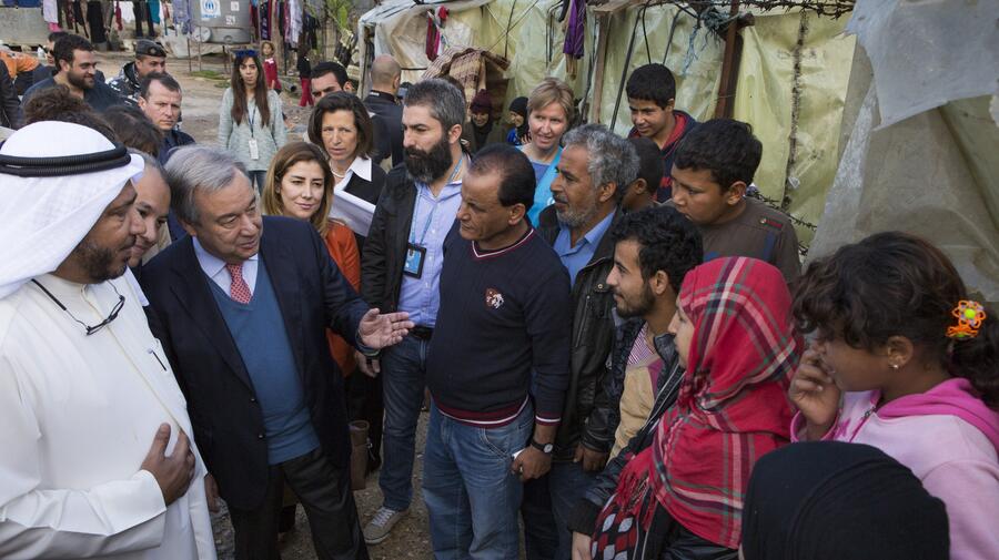 UNHCR chief meets struggling Syrian refugees in Lebanon | UNHCR