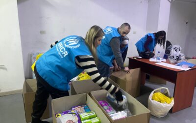 UNHCR Staff take the initiative to support earthquakes-affected families in Syria