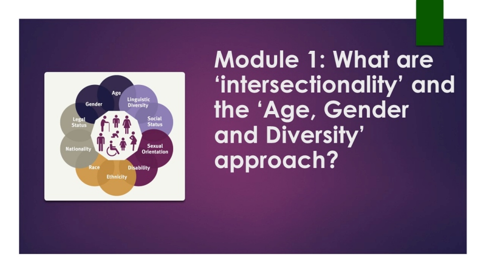 Unhcr Intersectionality And The Age Gender And Diversity Approach 