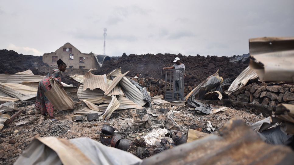 Unhcr Unhcr Rushing To Help Displaced After Volcano Eruption In Dr Congo