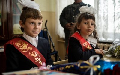 Children of Luhansk start new school year hoping for peace