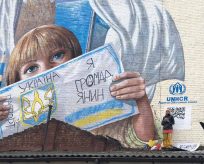 UNHCR opens the mural “Little Citizen” in Kyiv